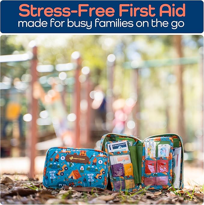 KeepGoing Travel First Aid Kit for Kids – 130 Pc. for Car, Diaper Bag & Backpack - Image 5