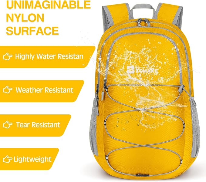 ZOMAKE Lightweight Packable Backpack 28L, Foldable Backpacks Water Resistant - Image 5