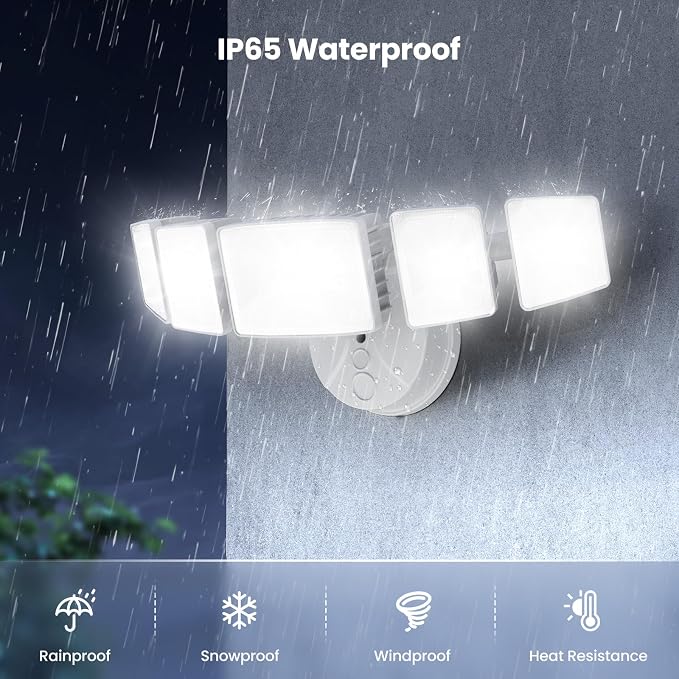 Onforu 150W LED Flood Lights Outdoor, 15000LM Brightness Security Light Switch - Image 6