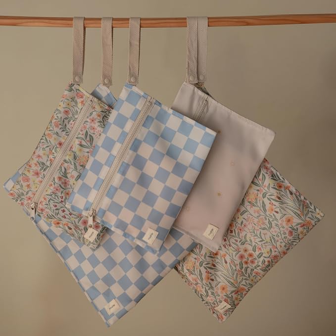 mushie Water Resistant Wet Bags | Large & Small Reusable Storage Bag - Image 4