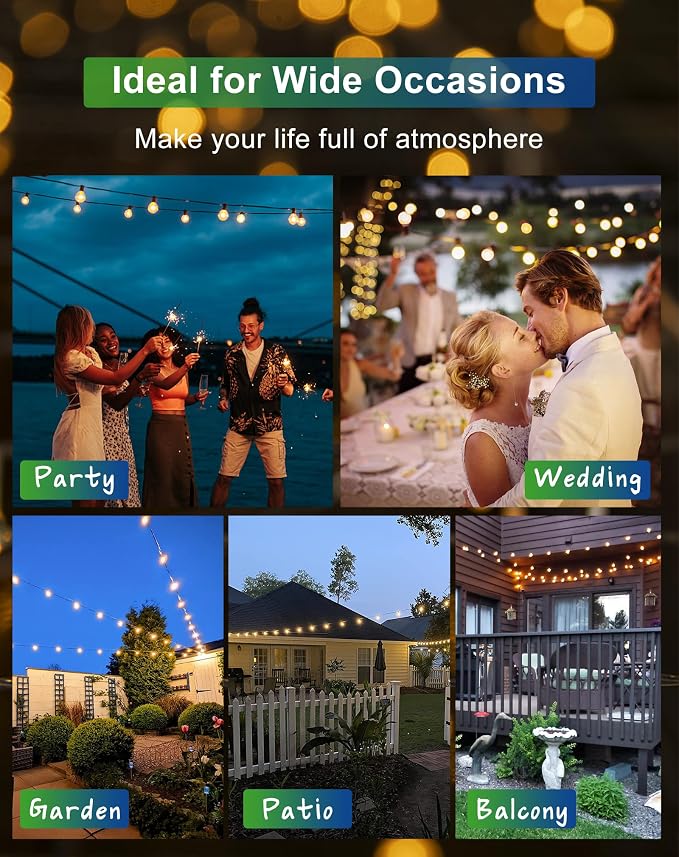 Zuske Solar String Lights Outdoor Waterproof 50FT - Image 7