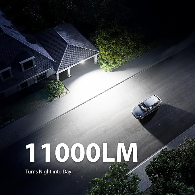 Onforu 100W LED Motion Sensor Outdoor Lights, Dusk to Dawn Flood Light Outdoor - Image 3