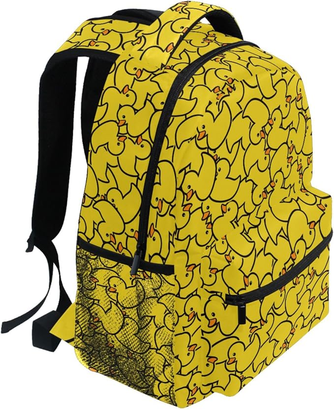 Wamika Yellow Ducks Backpack Farm Cartoon Animals School Backpacks Preschool - Image 5