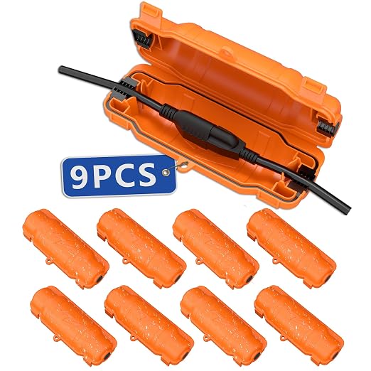 9 Pack Outdoor Extension Cord Safety Cover by Unknown