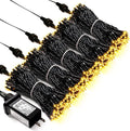 JMEXSUSS 500 LED Warm White Christmas Lights Indoor, 8 Modes Green Wire by JMEXSUSS