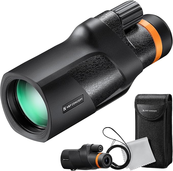 K&F Concept® IP68 10 Meters Waterproof 12X50 Monocular Telescope by KFCONCEPT