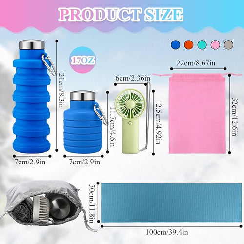 10 Set Theme Park Necessities Cruise Ship Accessory Kit Collapsible Water - Image 2