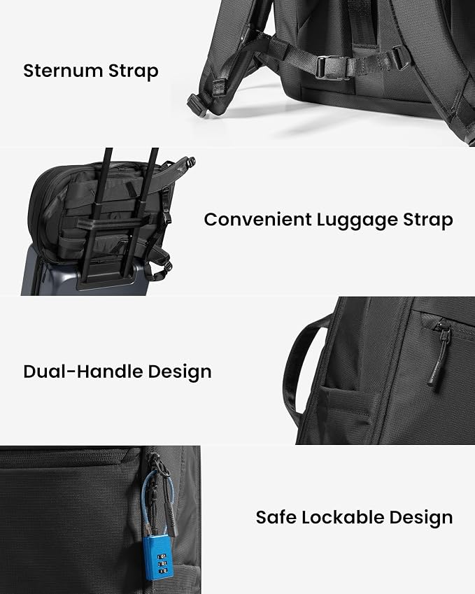 tomtoc 16-Inch Laptop Backpack, 22L Lightweight Daypack, Protective Organized - Image 9