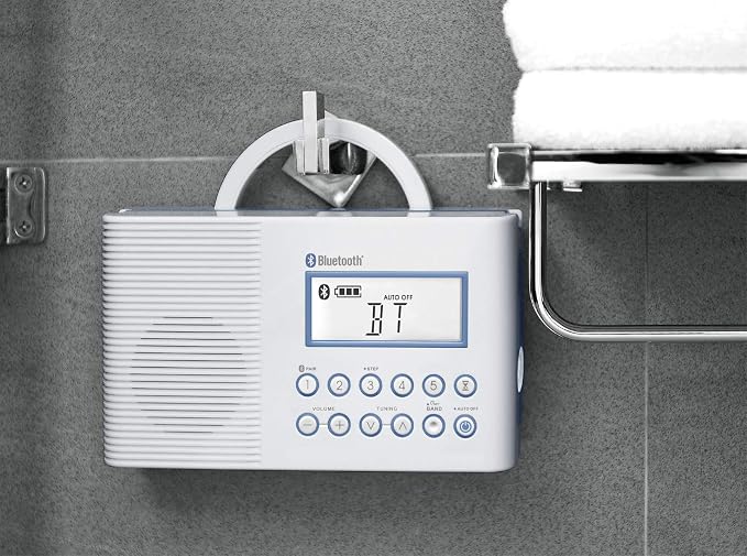 Sangean H202 AM/FM Weather Alert Waterproof Shower Radio - Image 7