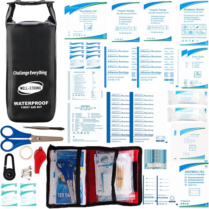 Boat First Aid Kit Waterproof, WELL-STRONG Marine Emergency Kit - Image 8