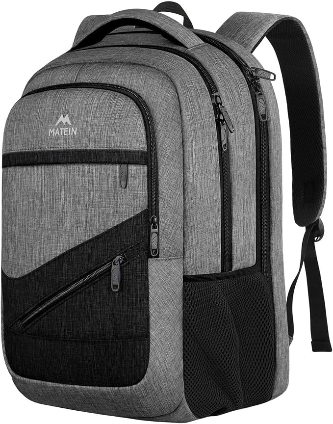 MATEIN 17 Inch Work Backpack for Men Women, Water Resistant Practical Travel by MATEIN