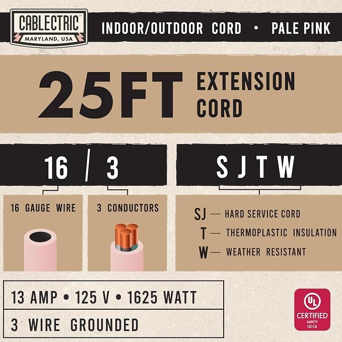Outdoor Extension Cord 25 ft - Image 2