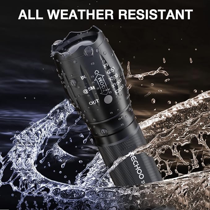 RECHOO 8 Pack LED Flashlight, Bright Powerful Flash Light - Image 5