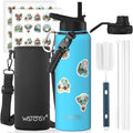 40oz Insulated Water Bottle, BPA Free&Leak Proof, Stainless Steel Water Flask by Watersy