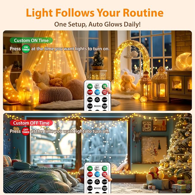 HXWEIYE Fairy Lights Battery Operated - Image 5