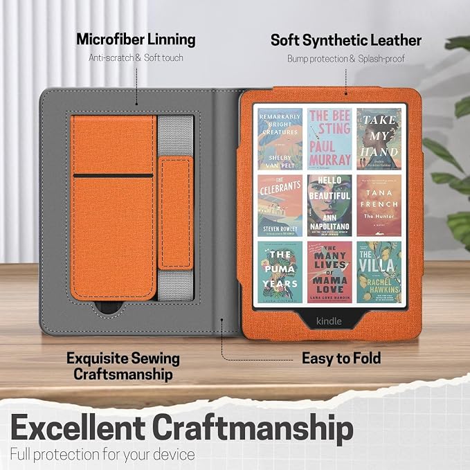 TNP Stand Case with Strap for Kindle Paperwhite 12th Gen 2024 / Kindle - Image 6