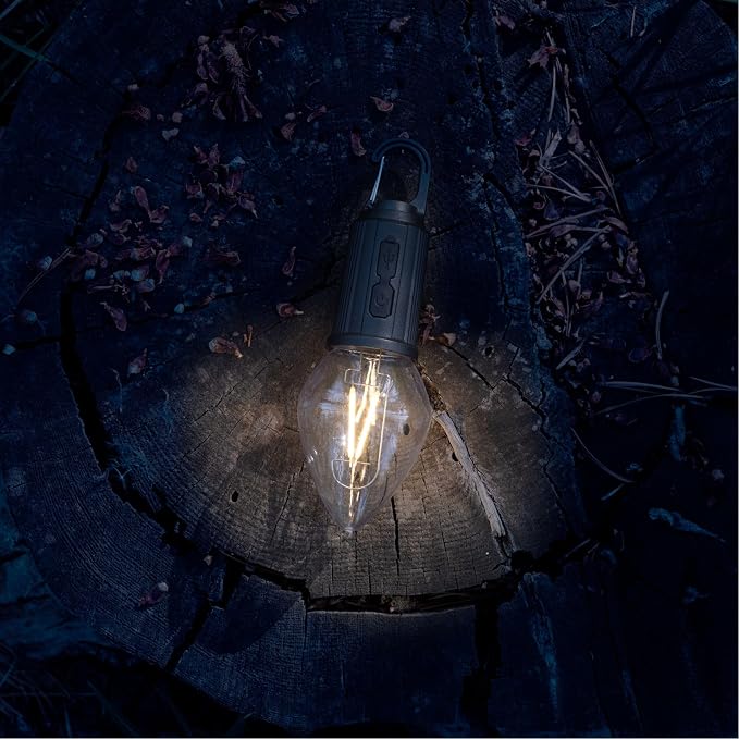 4-Pack Rechargeable Camp Light, Warm White LED Teardrop Bulb, Battery Powered - Image 3
