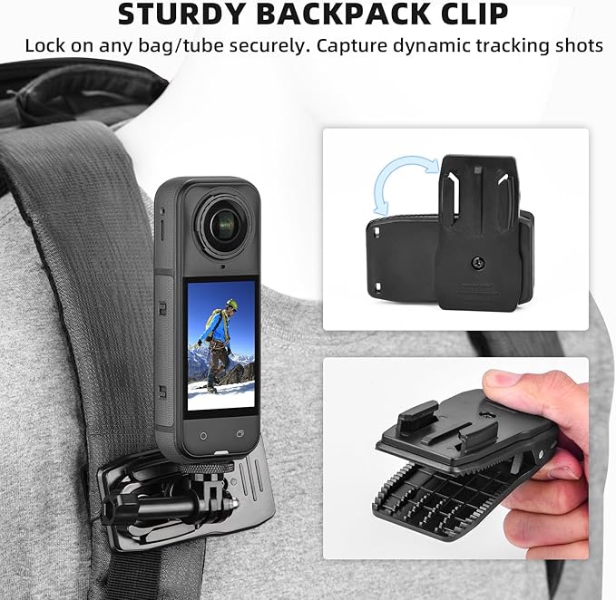 BRDRC Accessories Kit for Insta 360 X5 X4 Air, Chest Mount Head Strap Harness - Image 5