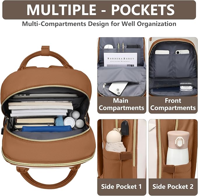 Laptop Backpack for Women Work Bookbag: 15.6 Inch College Backpacks - Image 3