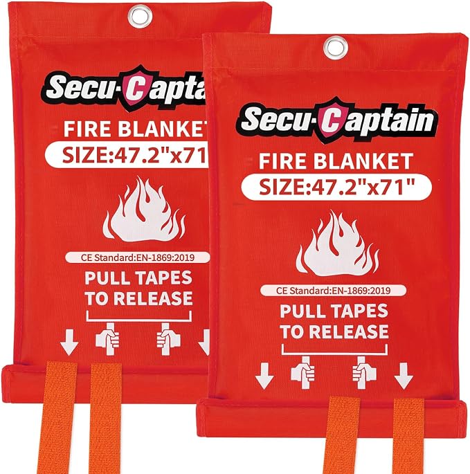 SecuCaptain Emergency Fire Blanket by SecuCaptain