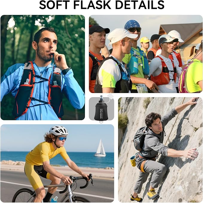 250ml Soft Flask Soft Water Bottle - Image 6