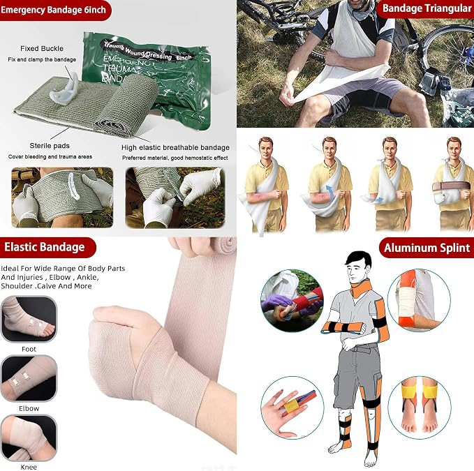 Universal IFAK Trauma First Aid Kit Molle Pouches Emergency Survival Kit - Image 4