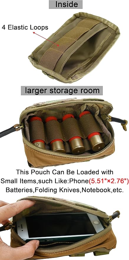 Tactical Molle Admin Pouch Chest Rig Small Molle Chest Pouch Utility MOLLE/Belt - Image 5