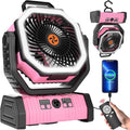 20000mAh Camping Fan Battery Operated Fans Portable, Portable Rechargeable by TDLOL