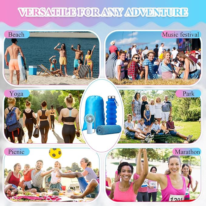 16 Set Theme Park Necessities Cruise Ship Accessory Kit Collapsible Water - Image 7
