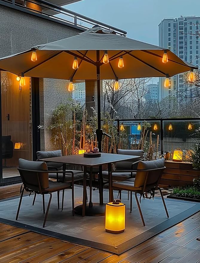 Outdoor Patio String Lights 50ft: ST38 LED Shatterproof Bulbs 3 Modes Button - Image 8