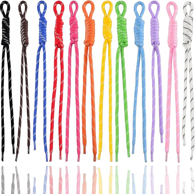 Paracord Keychain Paracord Bag Charm 12pcs Braided Nylon Rope Keychain Cord by Cmidy