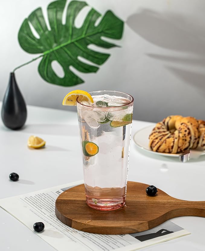 KOXIN-KARLU Mixed Drinkware 26-ounce Plastic Tumbler Acrylic Water Glasses - Image 4