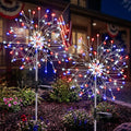 suddus 4th of July Decorations Solar Garden Lights, Upgrade 2Pack 150LED Red by SUDDUS
