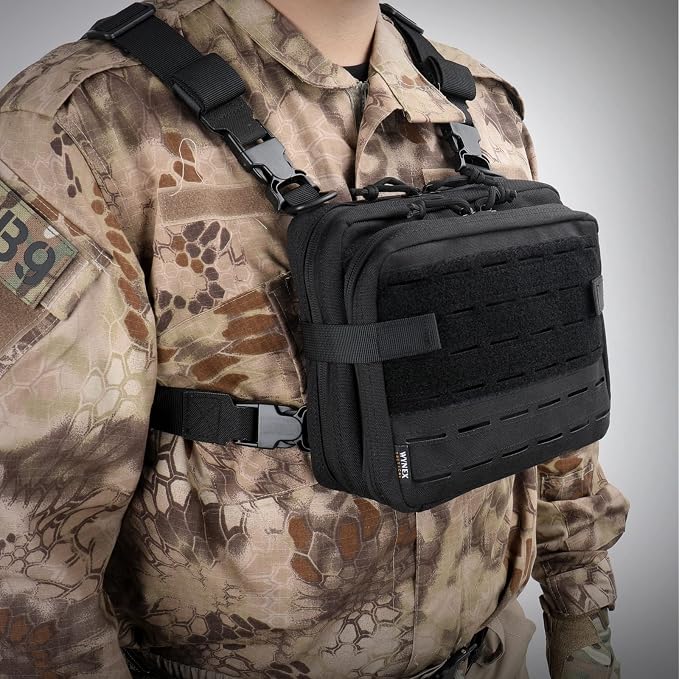 WYNEX Tactical Molle Admin Pouch of Double Layer Design, Admin Pouches Molle - Image 6