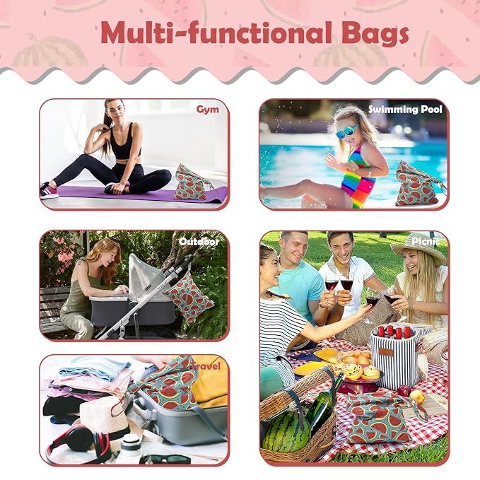 ALVABABY 3pcs Cloth Diaper Wet Dry Bags Waterproof Reusable - Image 4