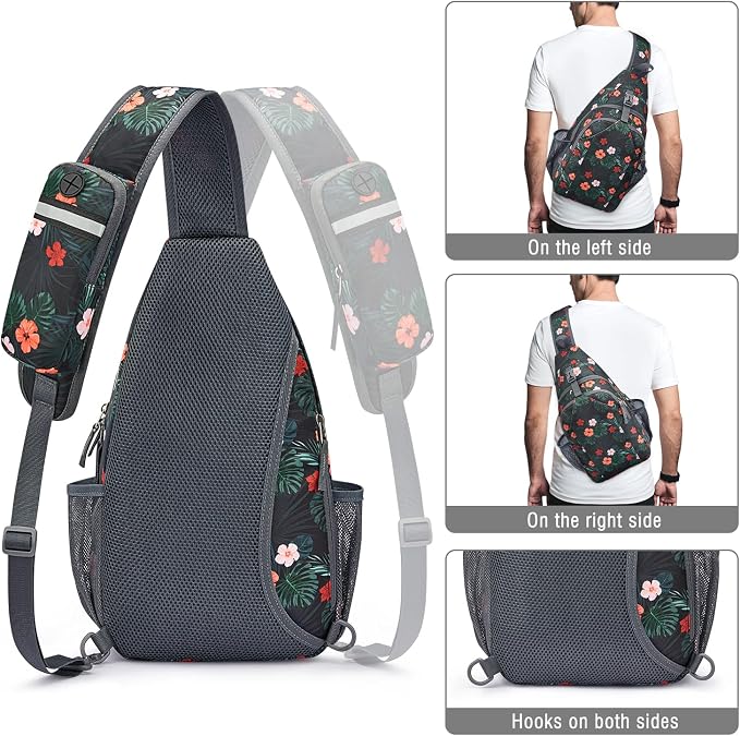 G4Free Sling Bag RFID Blocking Sling Backpack Crossbody Chest Bag Daypack - Image 6