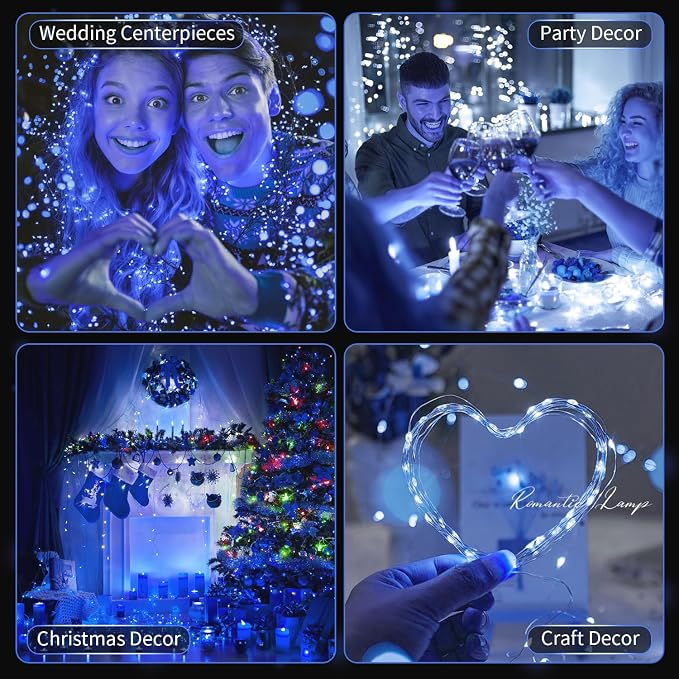 20 Pack LED Fairy Lights Battery Operated, 3 Features Blinking Slowly Blinking - Image 5