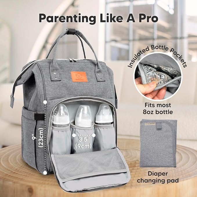 KeaBabies Baby Diaper Bag Backpack - Image 4