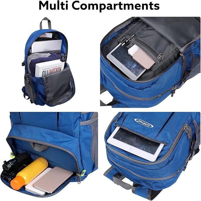 G4Free 40L Lightweight Packable Hiking Backpack, Waterproof Travel Daypack - Image 3