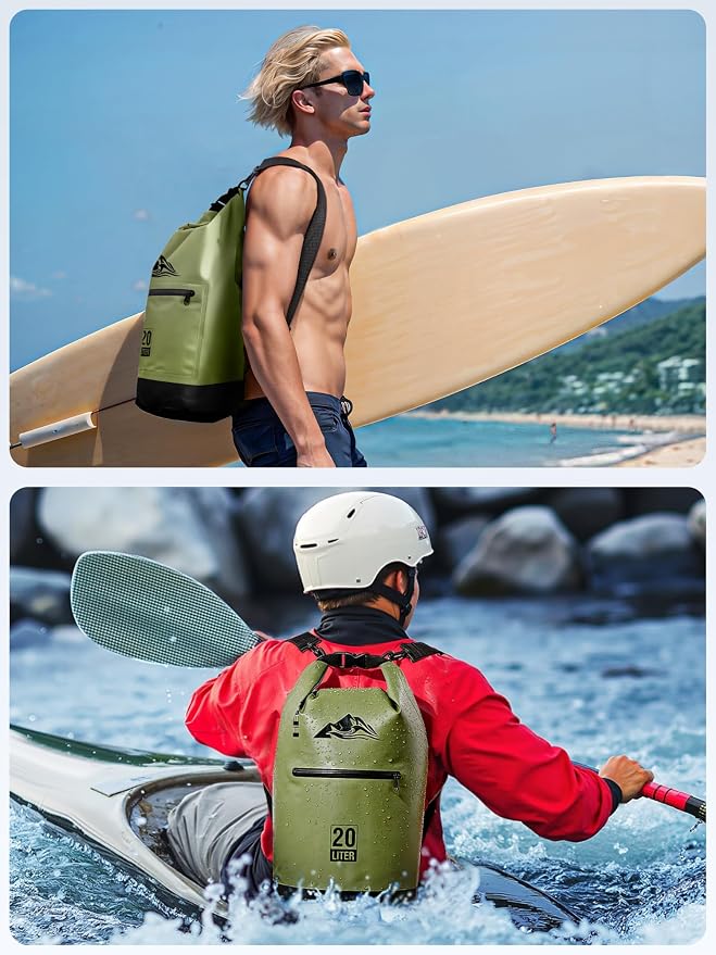 HEETA Waterproof Dry Bag with Front Zippered Pocket - Image 5