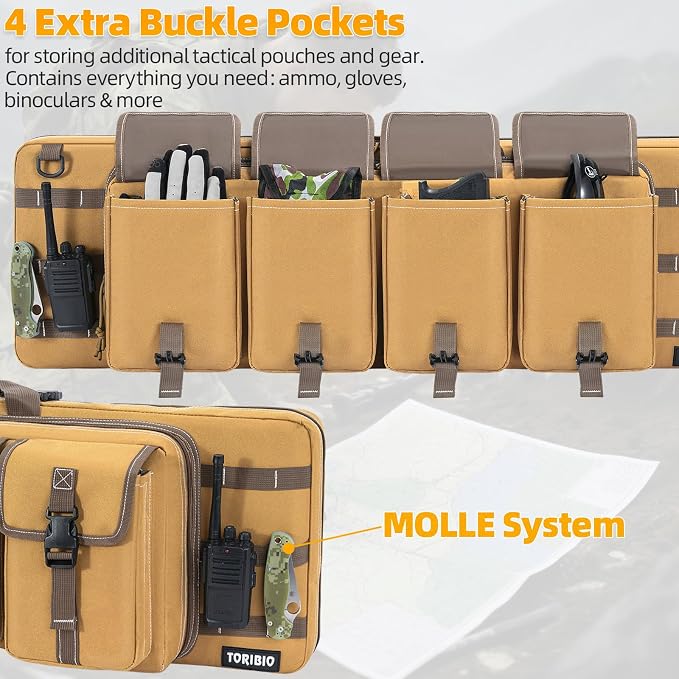 TORIBIO Double Rifle Case Soft Bag 32" 34" 36" 42" 46" 48'' 51“ 55” Gun Case - Image 5
