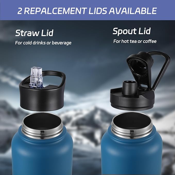 HASLE OUTFITTERS 32 oz Insulated Water Bottle Stainless Steel Double Walled - Image 4