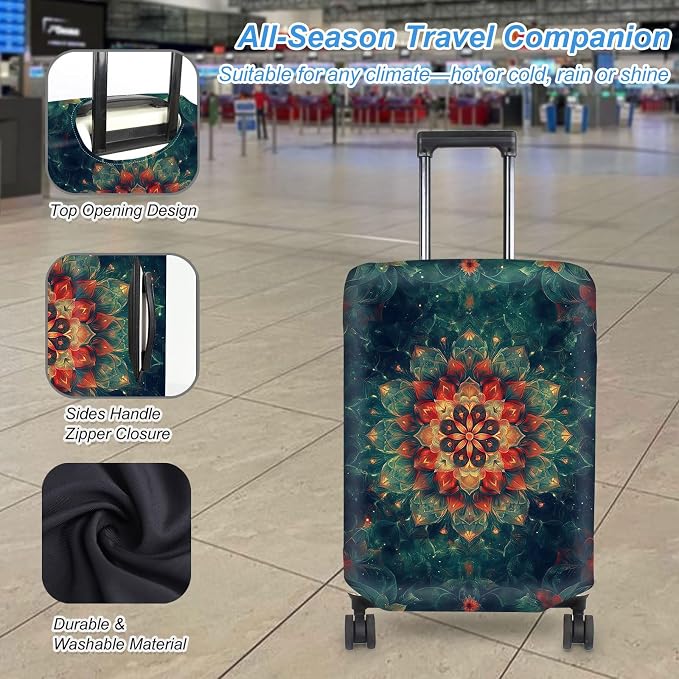 Luggage Cover Protector for 22-24 Inch Suitcases, TSA Approved Elastic Travel - Image 3