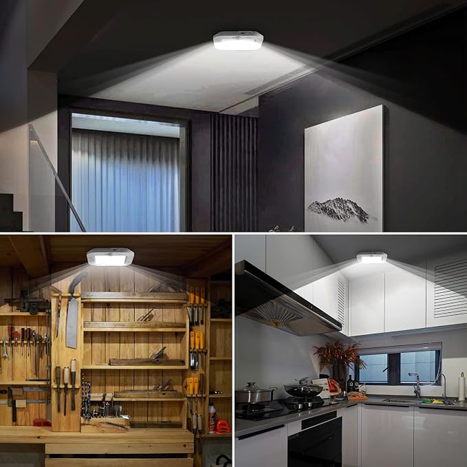 Rechargeable Motion Sensor Ceiling Light, 220LM 6000K Closet Light - Image 8