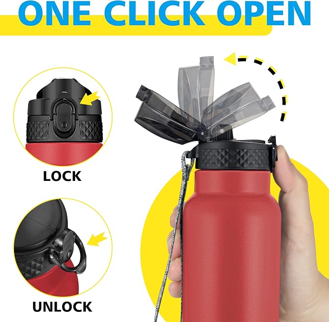 Han's Bottle Sports Water Bottle - 24 Oz - Image 4