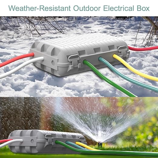 Outdoor Waterproof Electrical Box, 2 Pack Large Extension Cord Cover Protector - Image 4