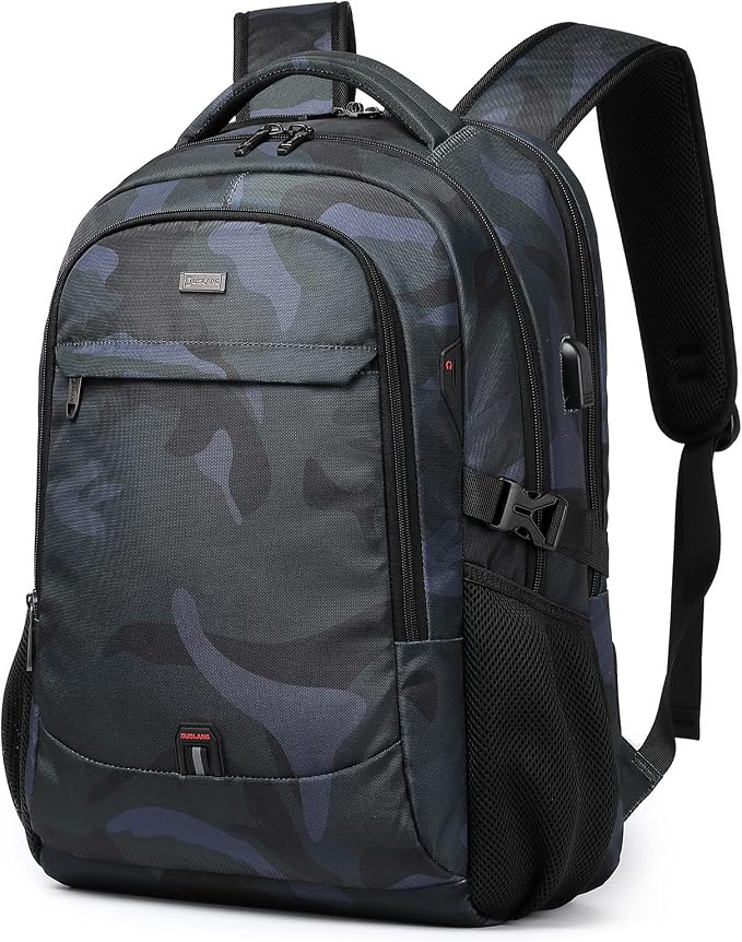 DUSLANG 17 Inch Travel Laptop Backpack Water Resistant Hiking Backpack by DUSLANG