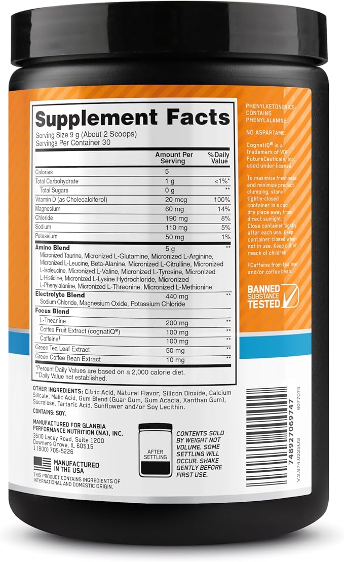 Optimum Nutrition Amino Energy Powder Plus Focus, - Image 3