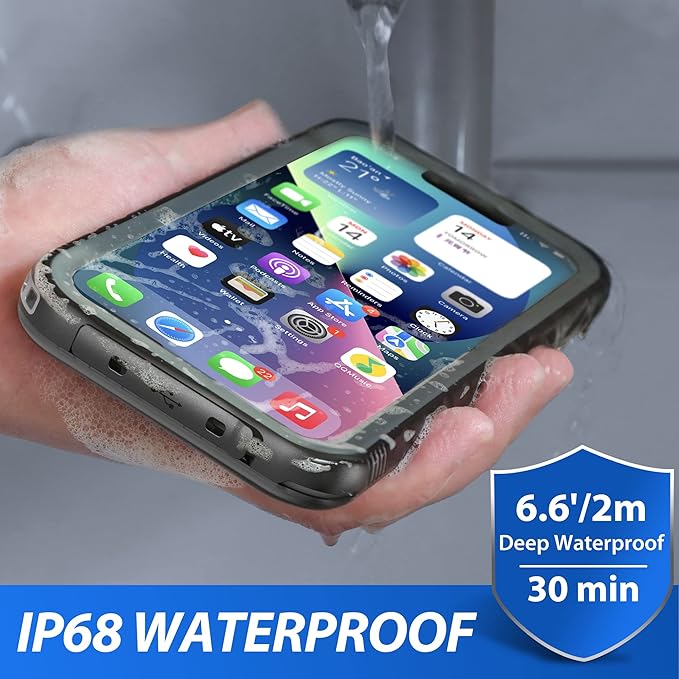 SPORTLINK Waterproof Case for iPhone 13, Shockproof Dustproof 13 Phone Case - Image 4