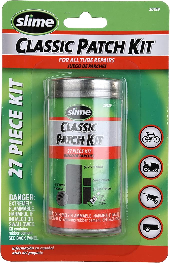 Slime 20189 Tire Repair Kit, Rubber Patches, 27 Pieces by Slime